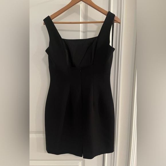 Andrea Polizzi for Rex Lester petite Sz. 12 square neckline dress black - Picture 8 of 9